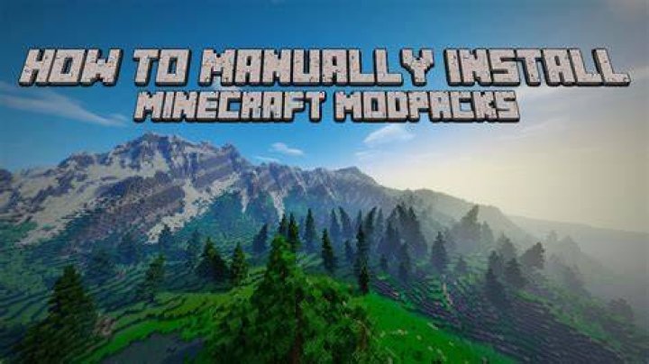 How to install minecraft modpacks manually