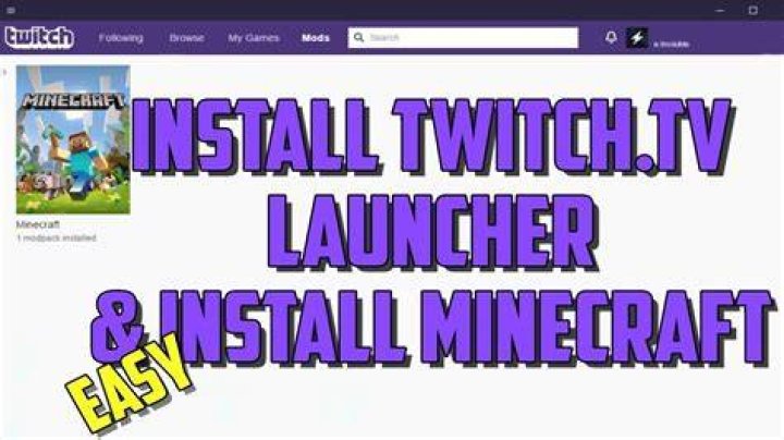 How to install minecraft on twitch
