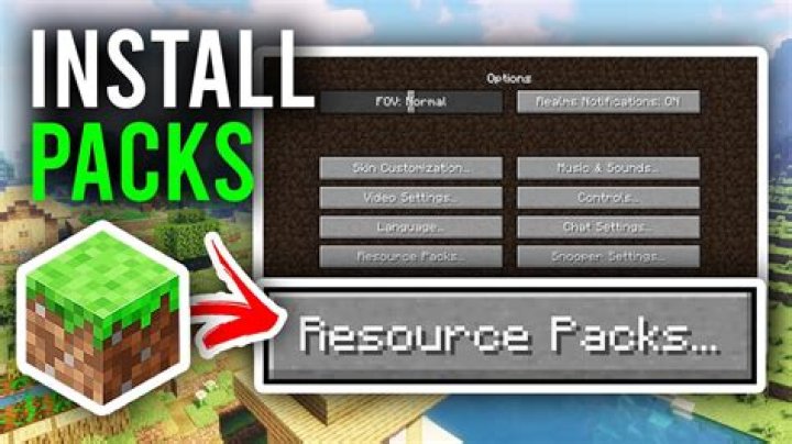 How to install minecraft resource packs 1.10