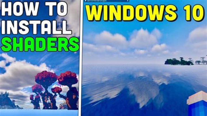 How to install minecraft windows 10 shaders