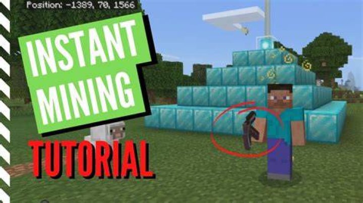 How to instant mine in minecraft