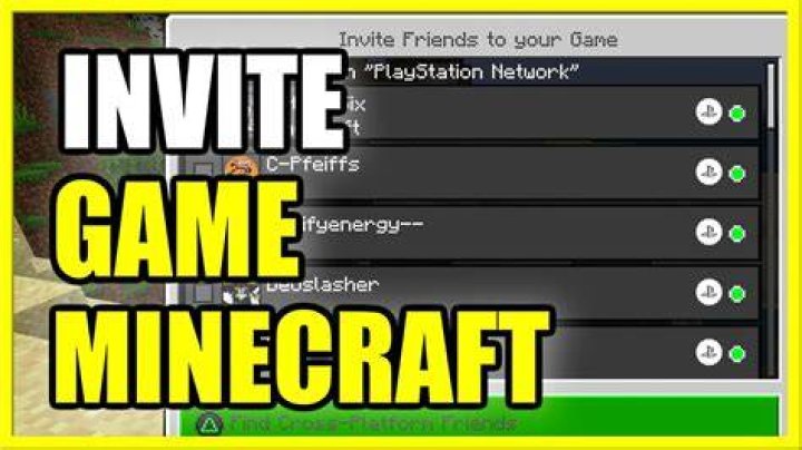How to invite on minecraft ps4
