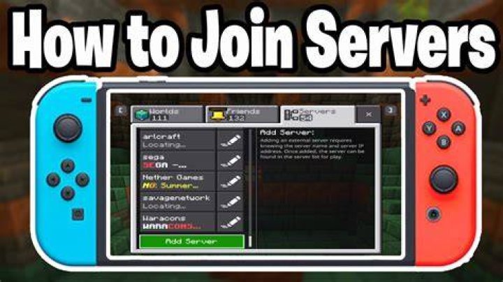 How to join servers on minecraft switch