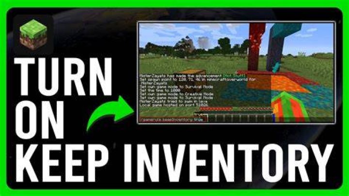 How to keep inventory in minecraft java