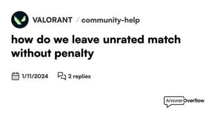 How to leave valorant game without penalty