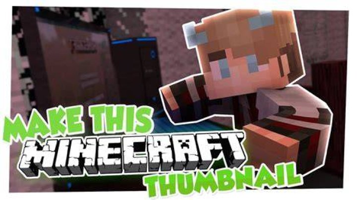 How to make 3d minecraft thumbnails