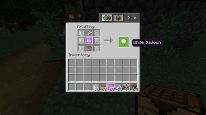 How to make a balloon in minecraft