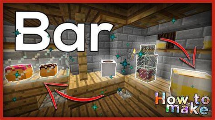 How to make a bar in minecraft