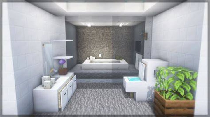 How to make a bathroom in minecraft