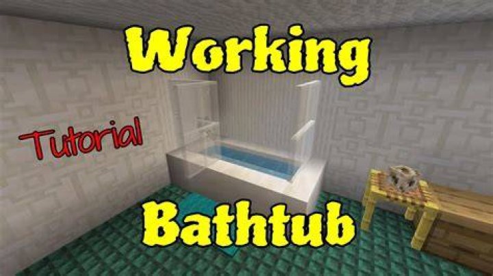 How to make a bathtub in minecraft