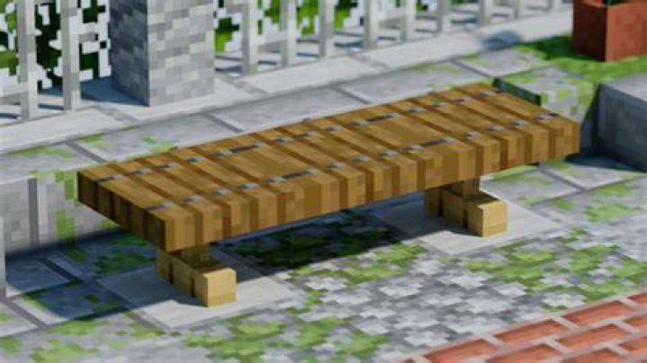 How to make a bench in minecraft