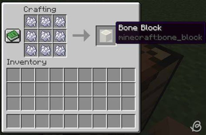 How to make a bone in minecraft