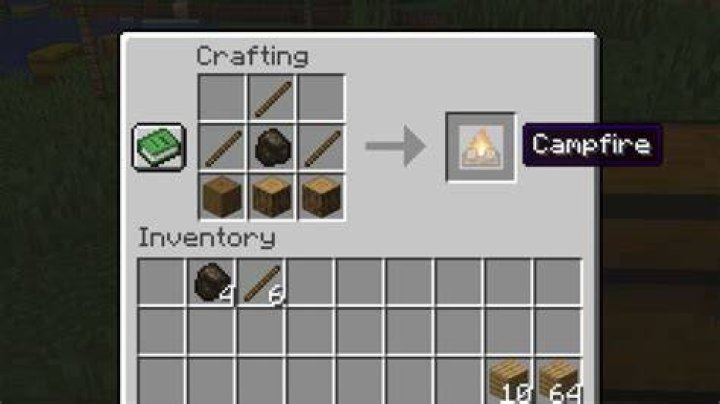 How to make a bonfire in minecraft