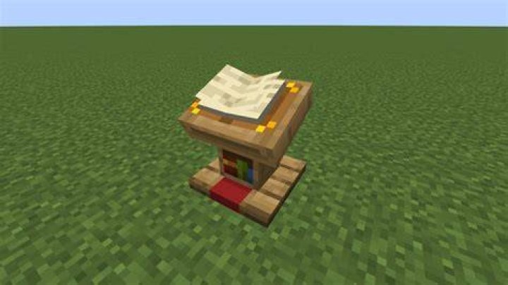 How to make a bookstand in minecraft