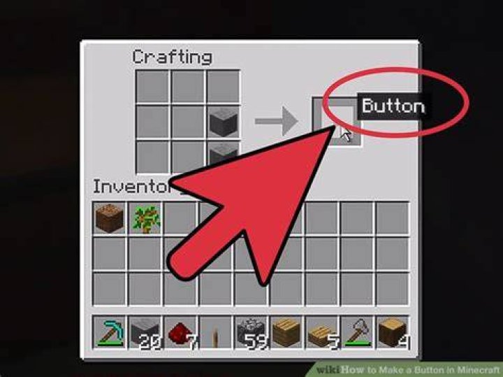 How to make a button in minecraft