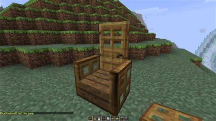 How to make a chair in minecraft
