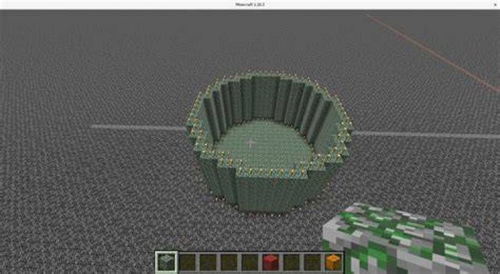 How to make a cylinder in minecraft