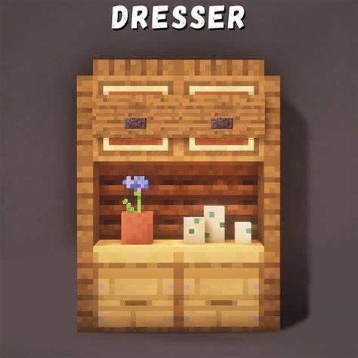How to make a dresser in minecraft