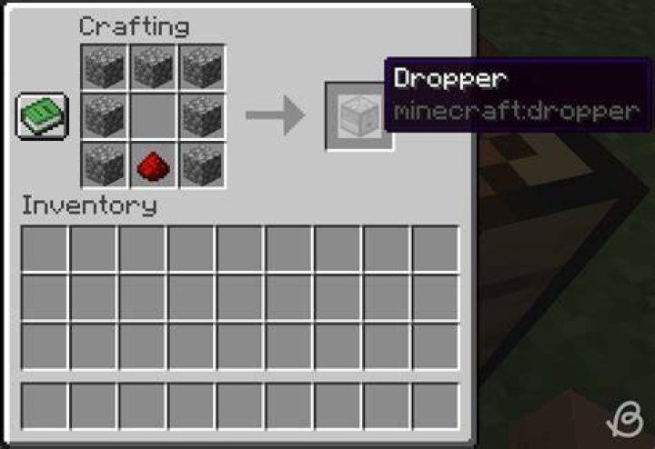 How to make a dropper minecraft