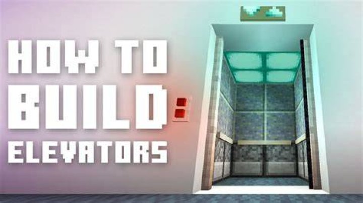 How to make a elevator in minecraft
