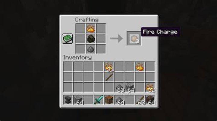 How to make a firecharge in minecraft