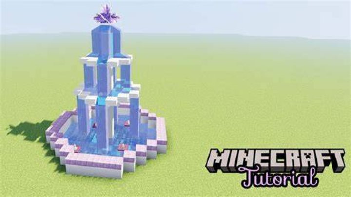 How to make a fountain in minecraft