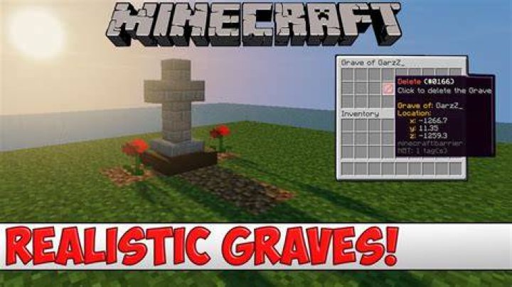 How to make a grave in minecraft