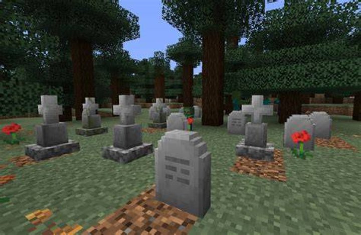 How to make a gravestone in minecraft