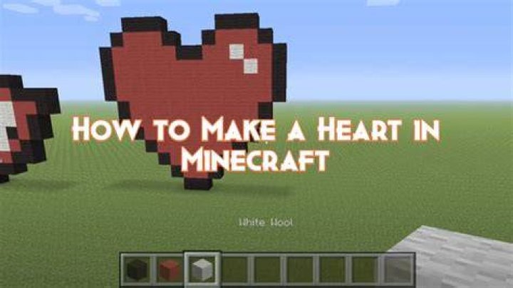 How to make a heart in minecraft