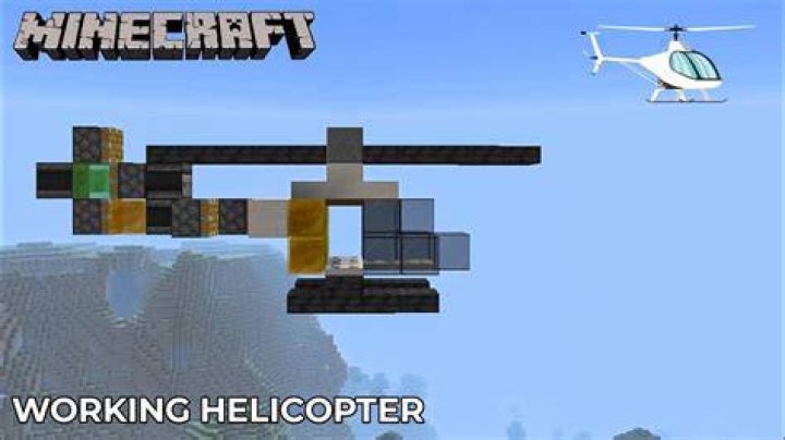 How to make a helicopter in minecraft