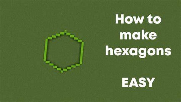 How to make a hexagon in minecraft