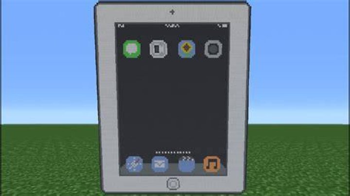 How to make a ipad in minecraft