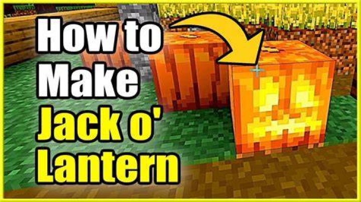 How to make a jackolantern minecraft