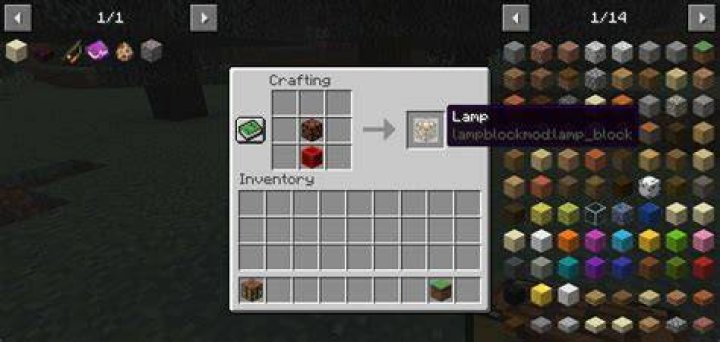 How to make a lamp in minecraft