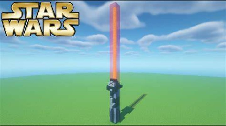 How to make a lightsaber in minecraft