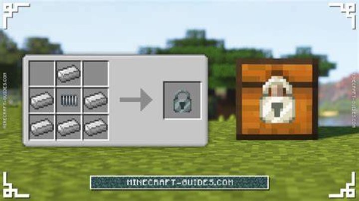 How to make a lock in minecraft
