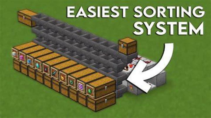 How to make a minecraft sorting system