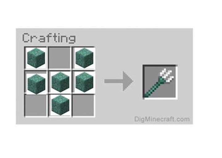 How to make a minecraft trident