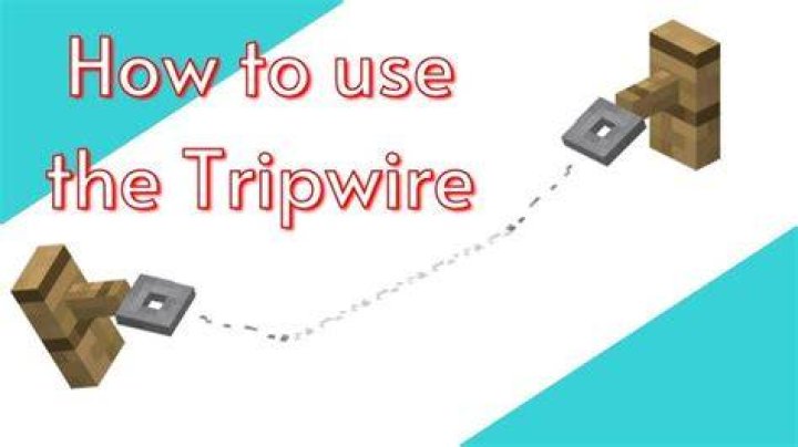 How to make a minecraft tripwire
