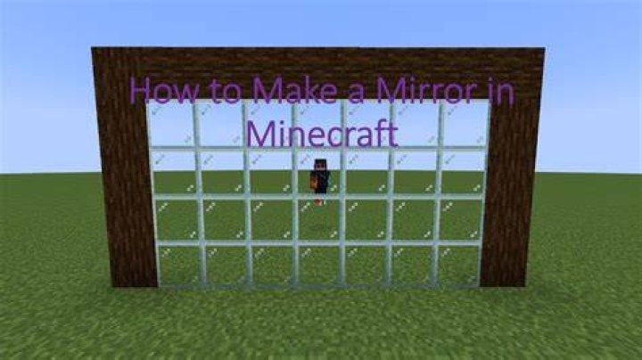 How to make a mirror in minecraft