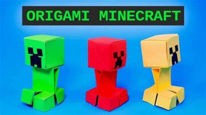 How to make a origami minecraft
