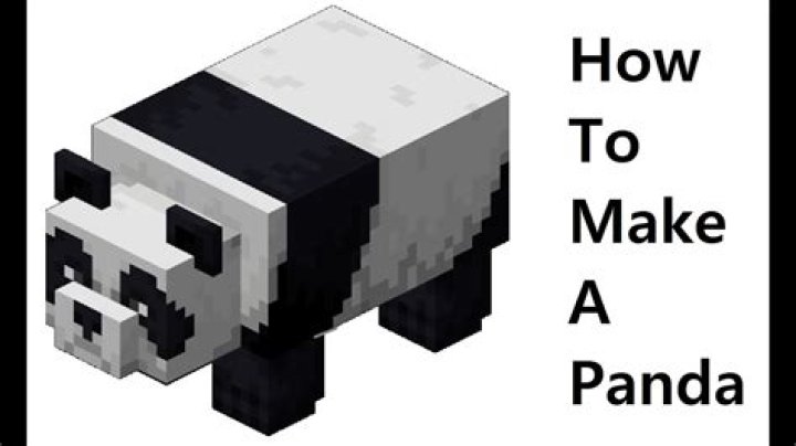 How to make a panda in minecraft