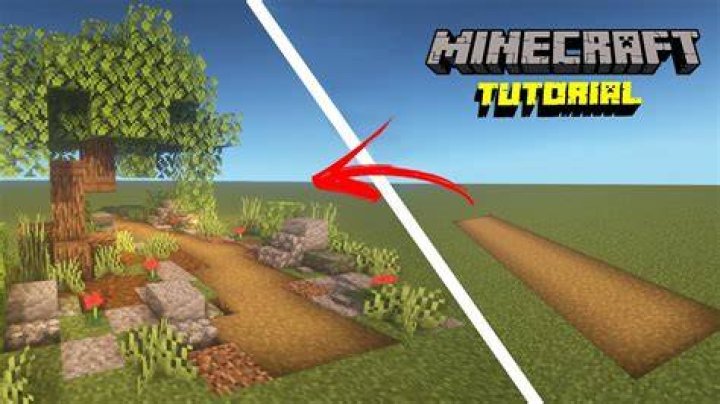 How to make a path in minecraft