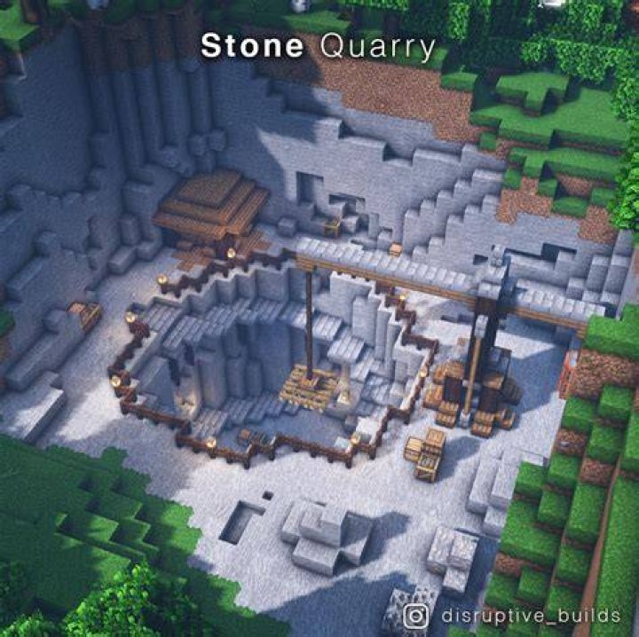 How to make a quarry in minecraft