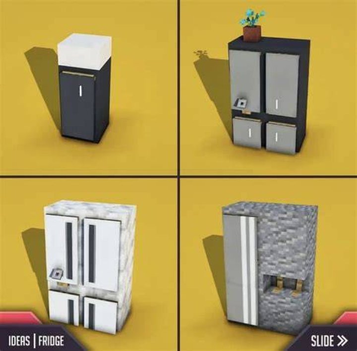 How to make a refrigerator on minecraft