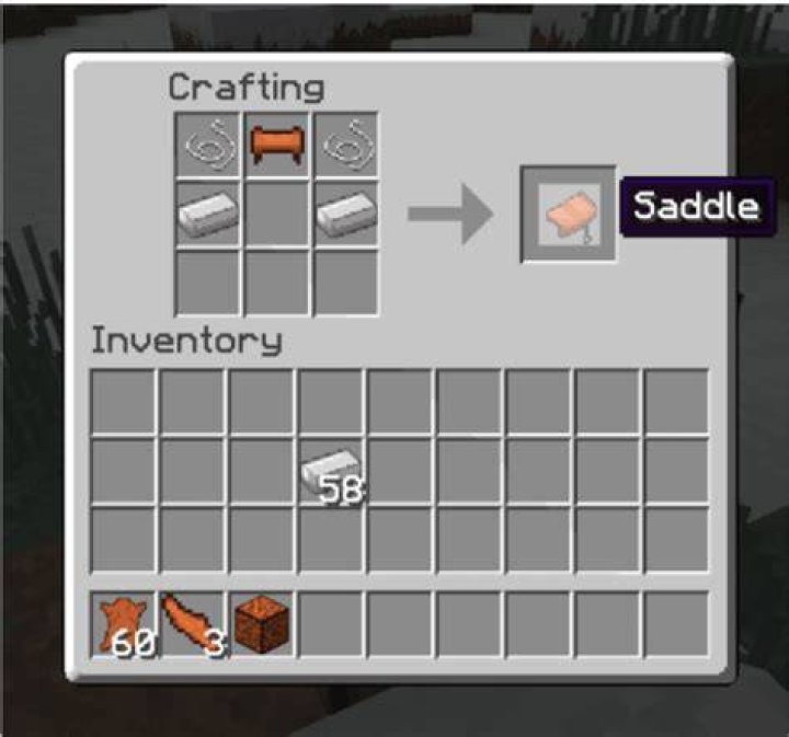 How to make a saddle in minecraft