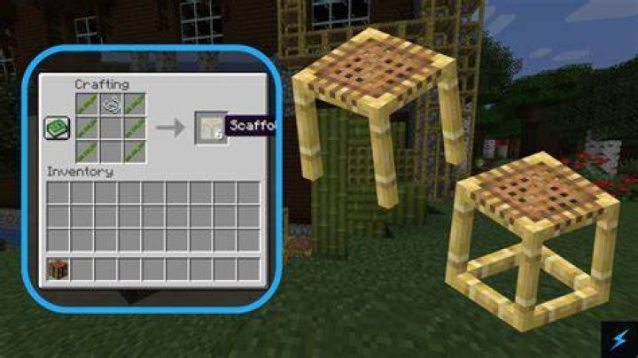 How to make a scaffold minecraft