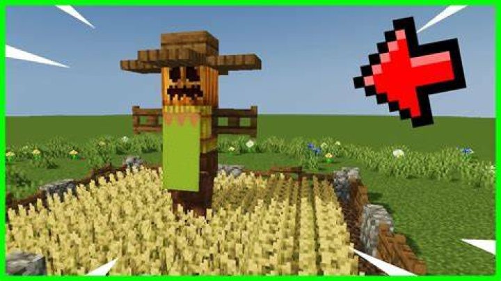 How to make a scarecrow in minecraft