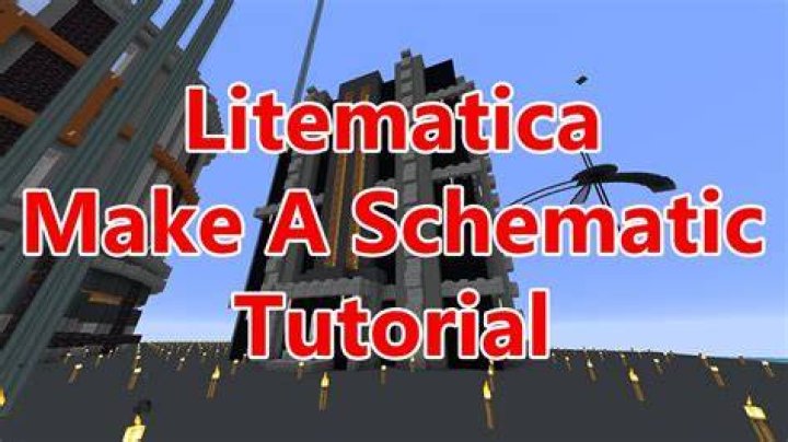 How to make a schematic minecraft