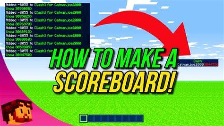 How to make a scoreboard in minecraft